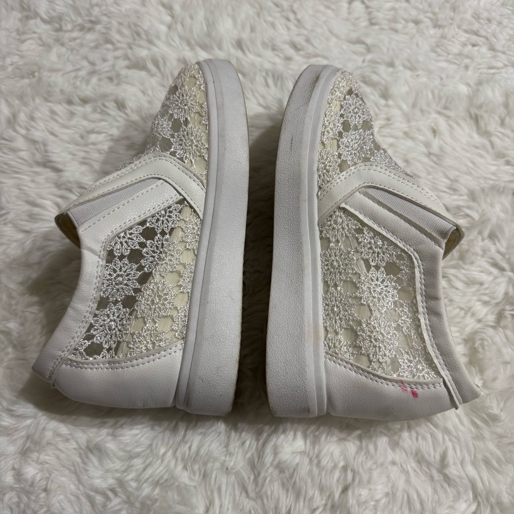 Bridal Wedge Shoes Size 7.5 - Picture 5 of 9
